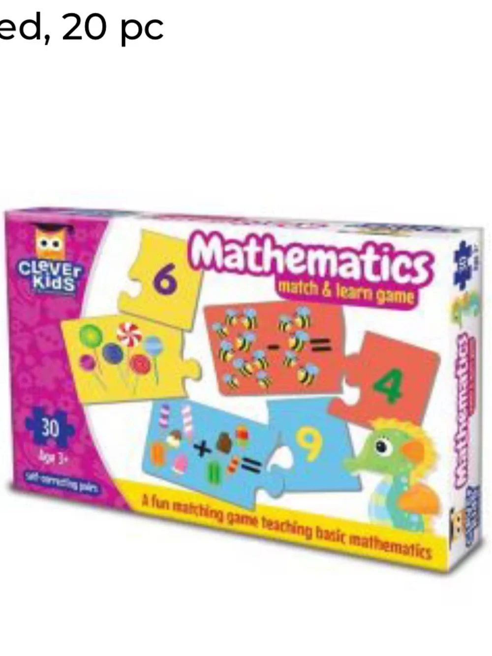 NEW Clever Kids Mathematics Match & Learn Game
